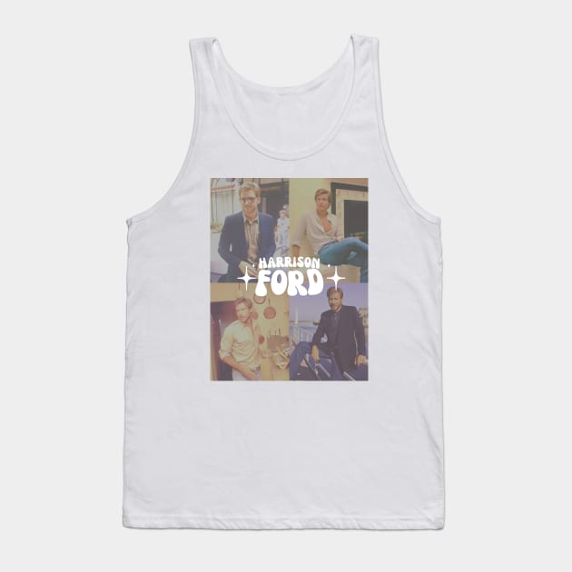 groovy aesthetic harrison ford (perfect for your average han solo / indiana jones stan) • star wars cast collection Tank Top by shopanniekat